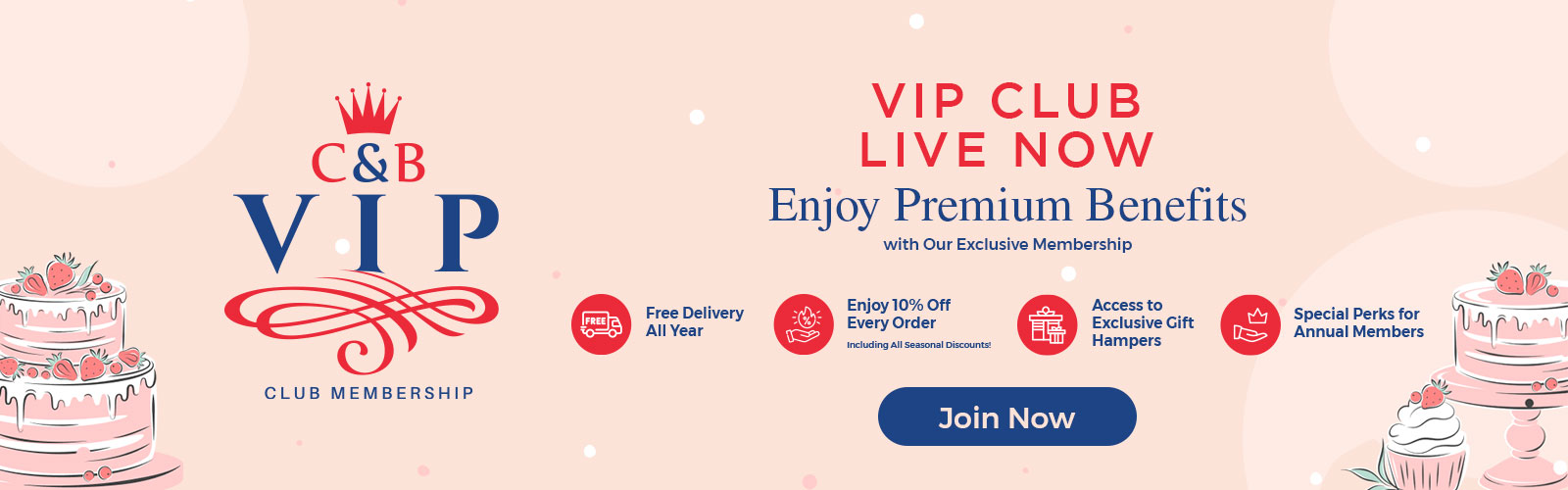 Cakes & Bakes VIP Club Membership