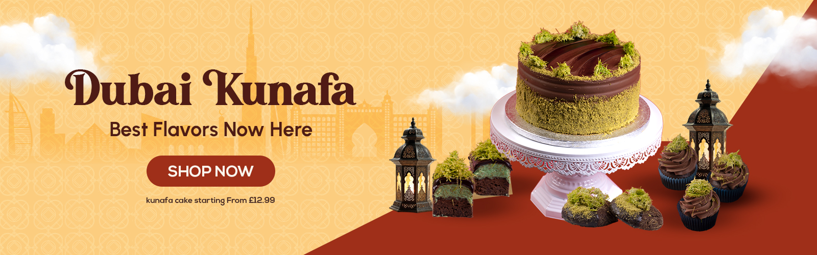 Dubai Kunafa Cake