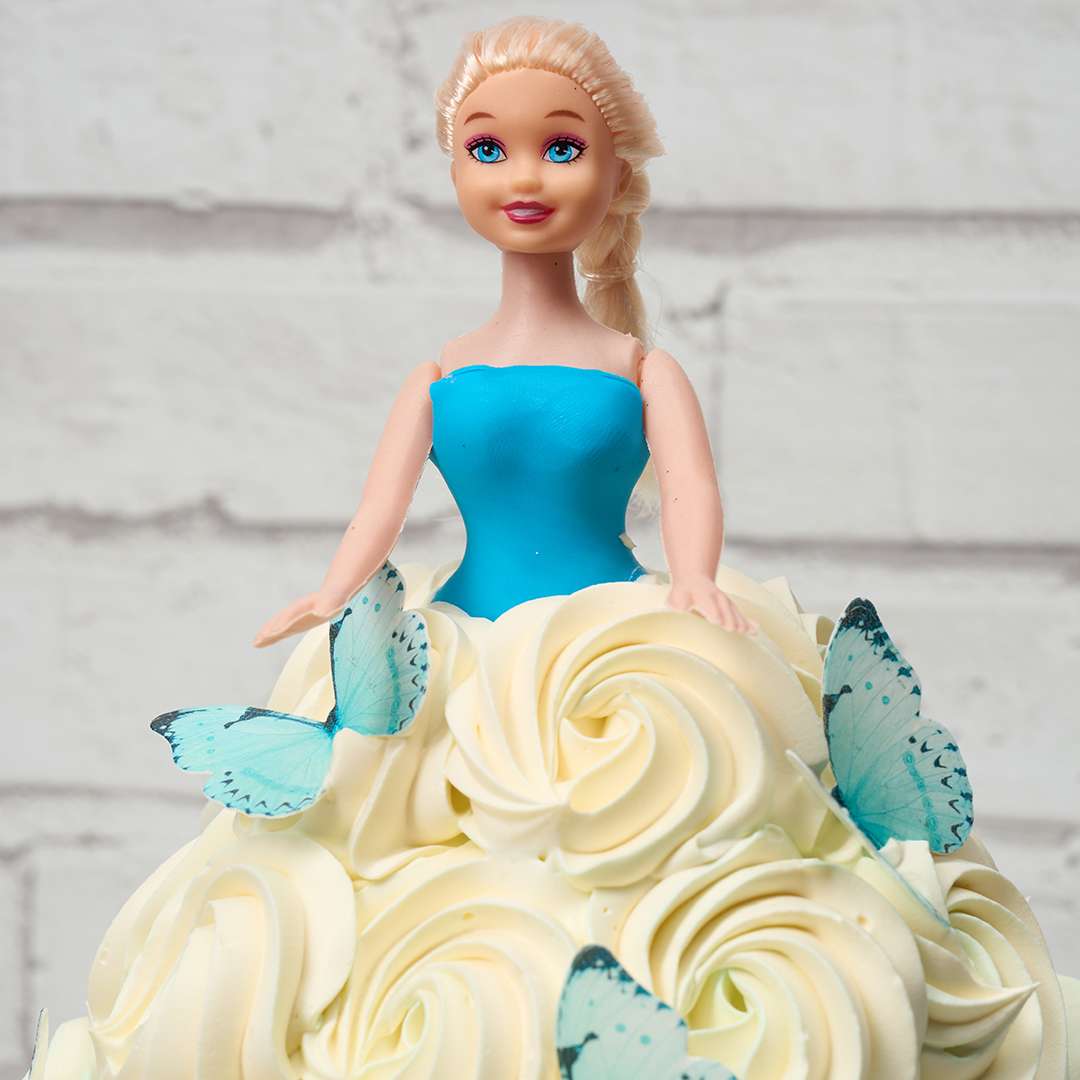 Blue Sapphire Barbie Cake