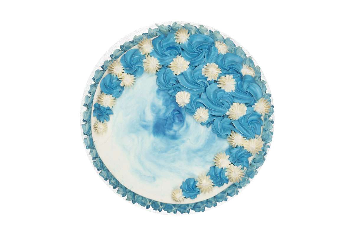 Blue Vanilla cake