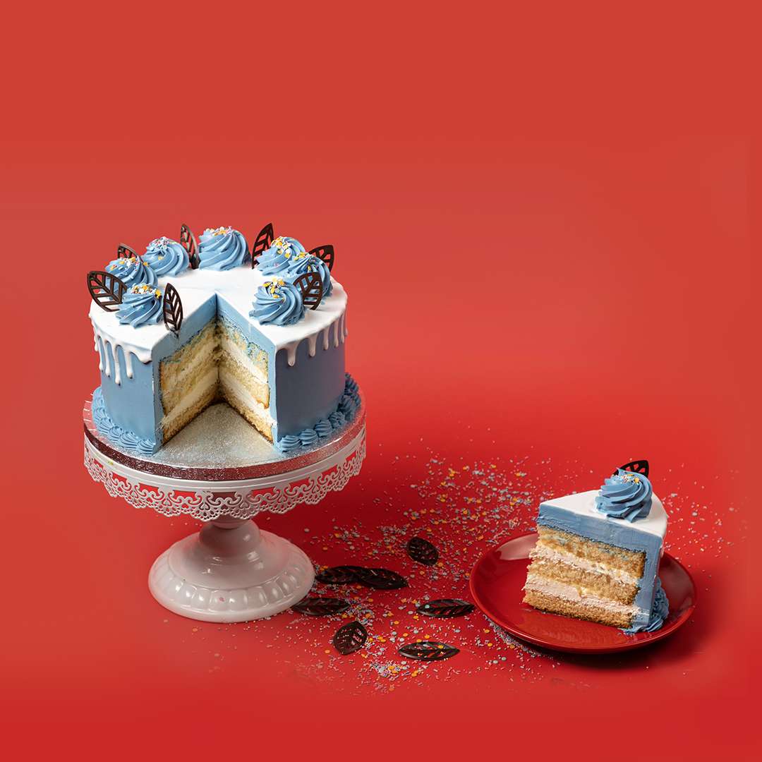 Blue Vanilla Cake