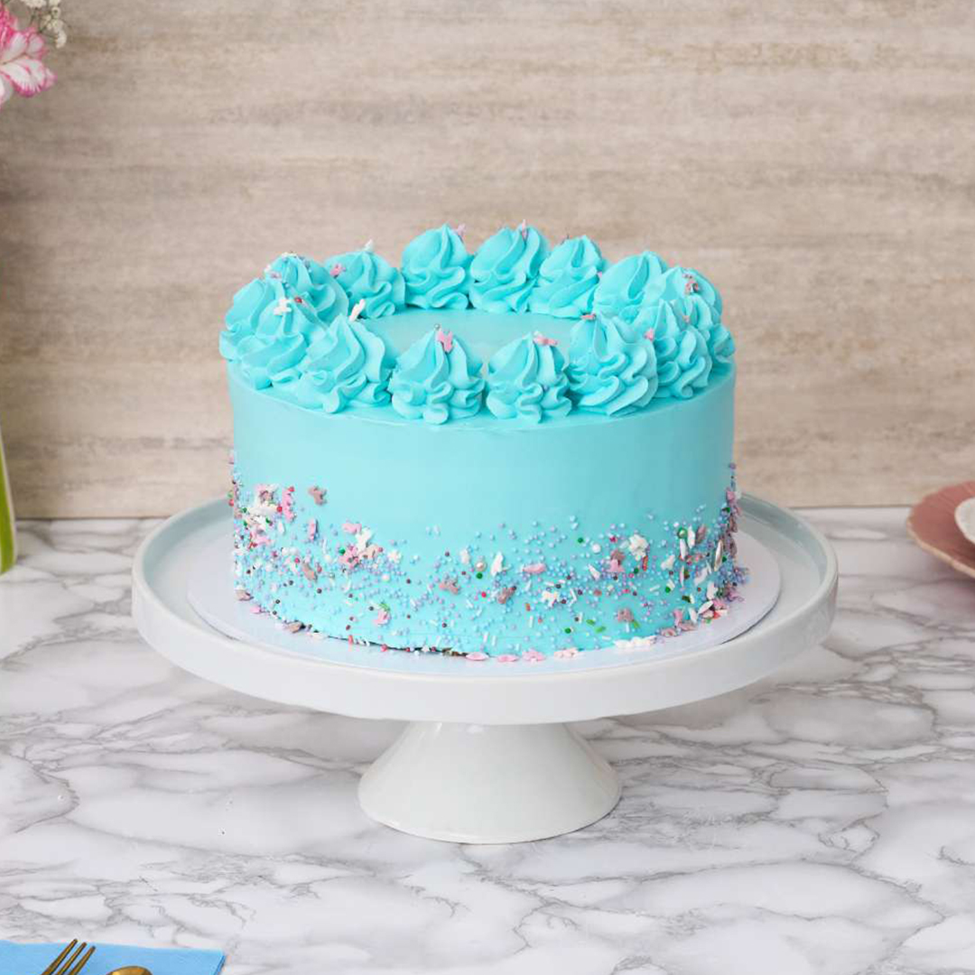 Blue Vanilla Cake