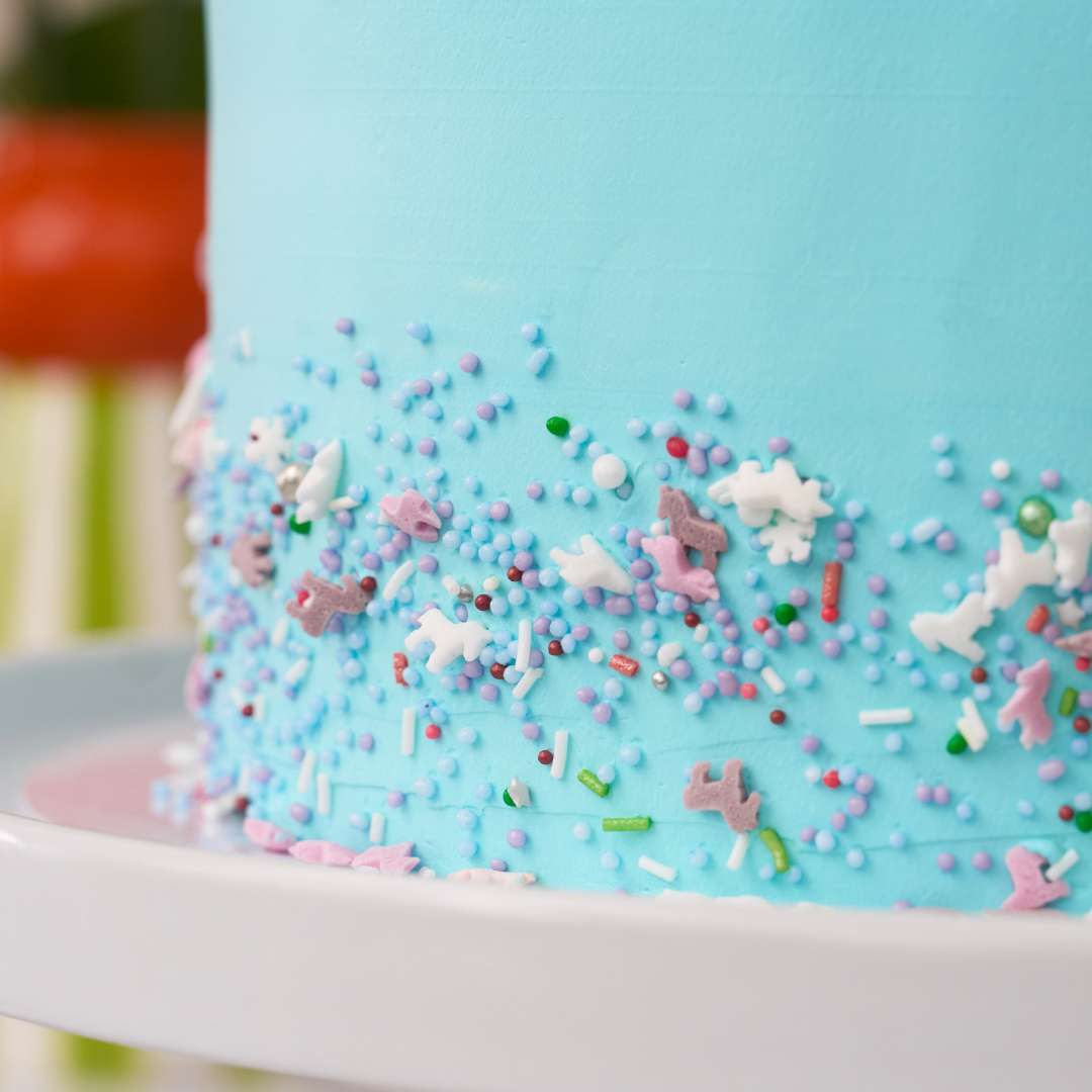Blue Vanilla cake