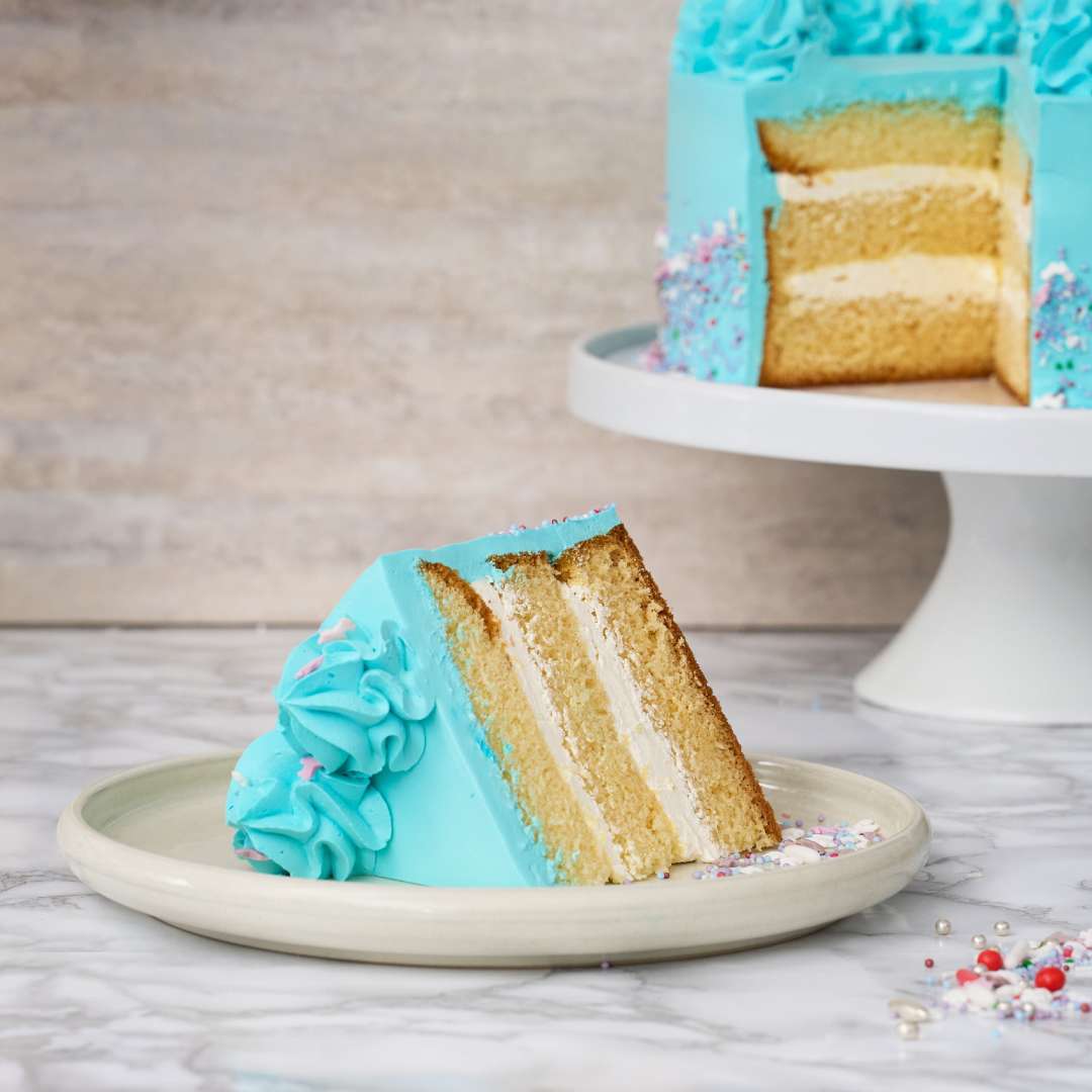 Blue Vanilla cake