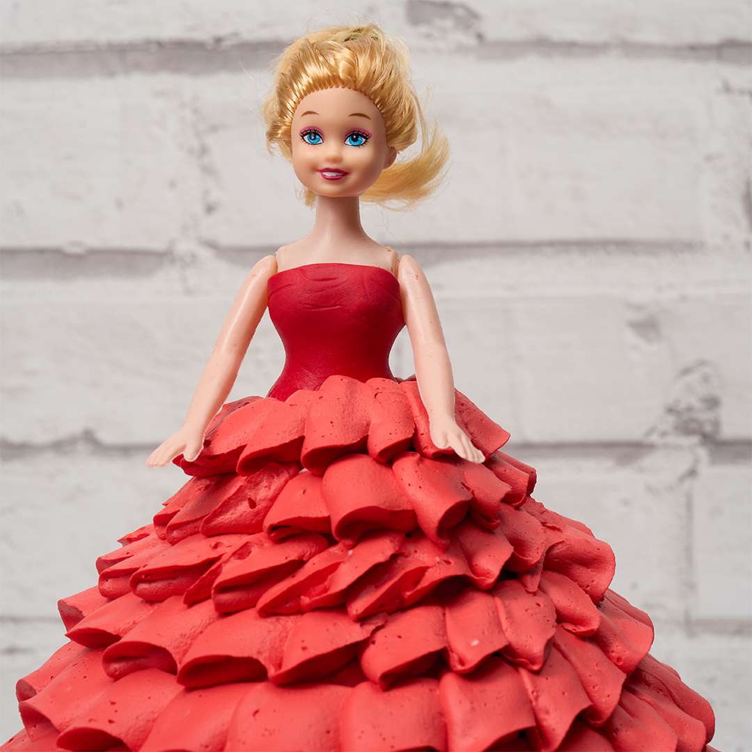 Blushing Beauty Barbie Cake