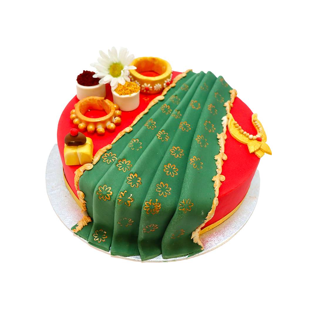 Bridal Bliss Mehedhi Cake