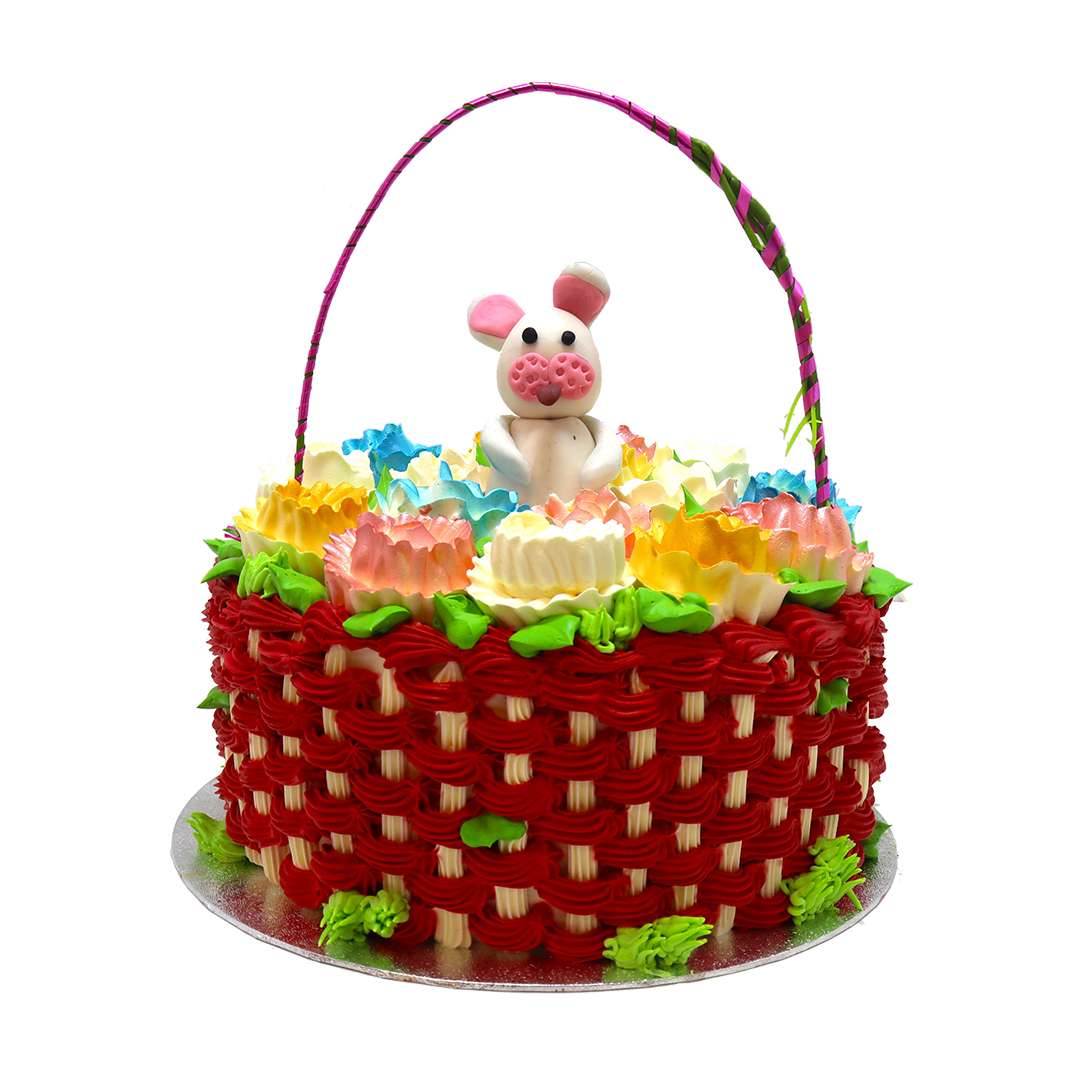Bunnylicious Easter Basket Cake
