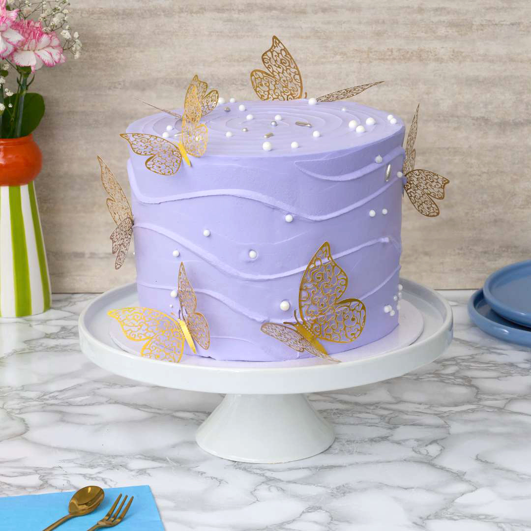Butterfly Meadow Cake