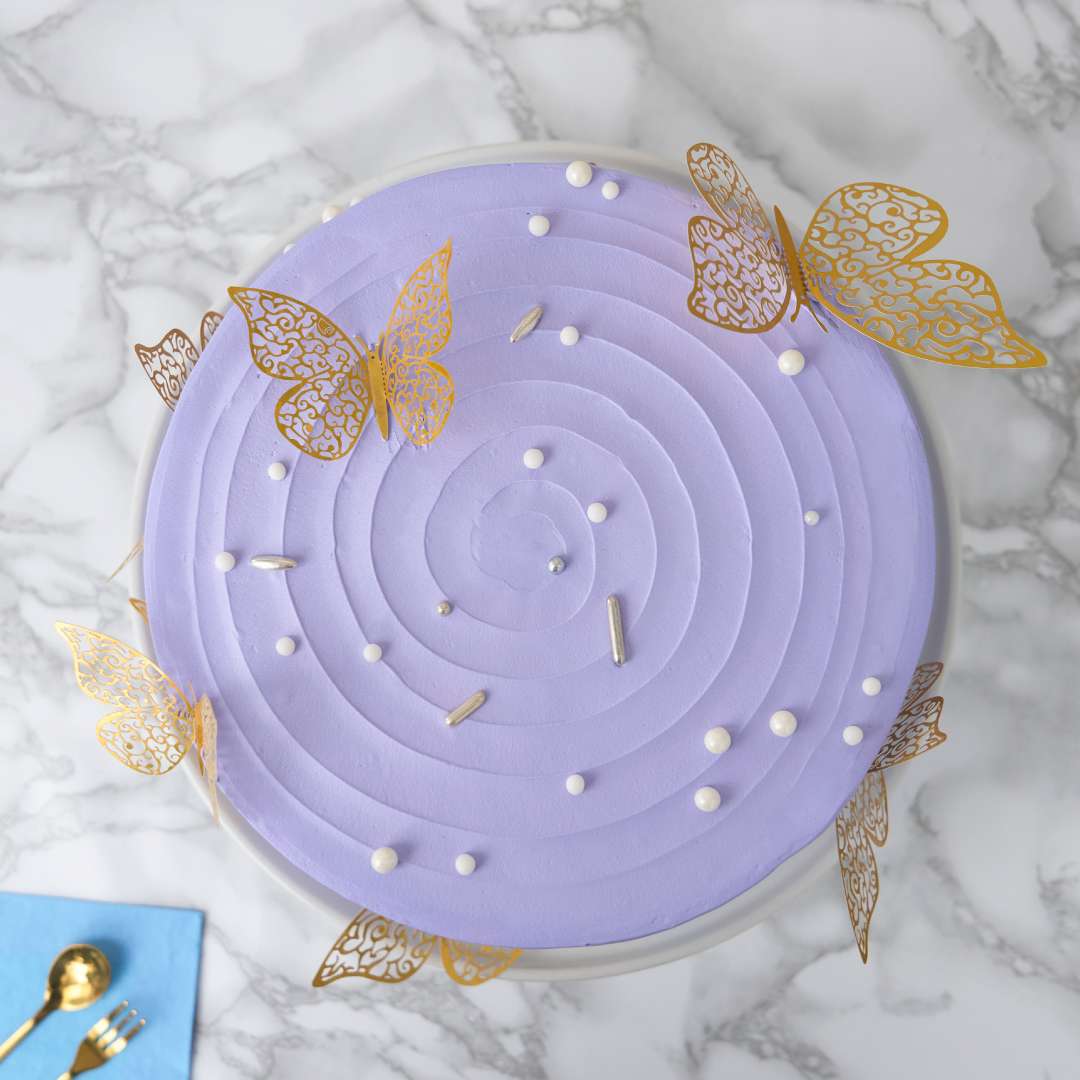 Butterfly Meadow Cake