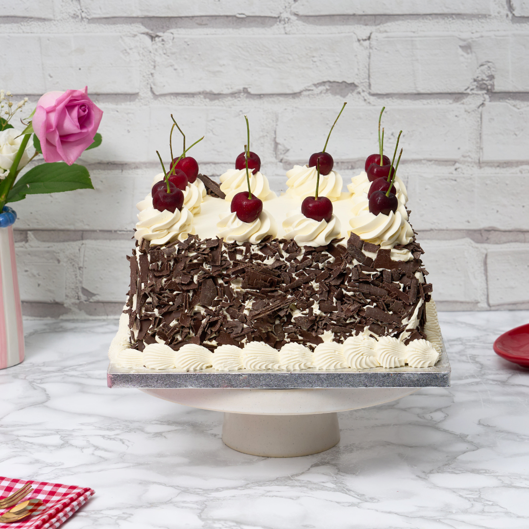 ChocoSnow Symphony Square Cake