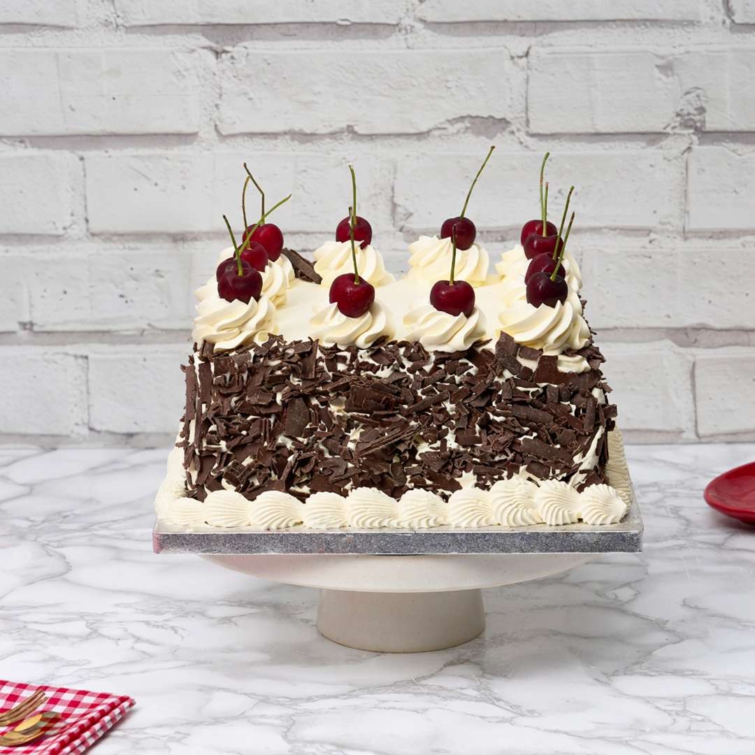 ChocoSnow Symphony Square Cake