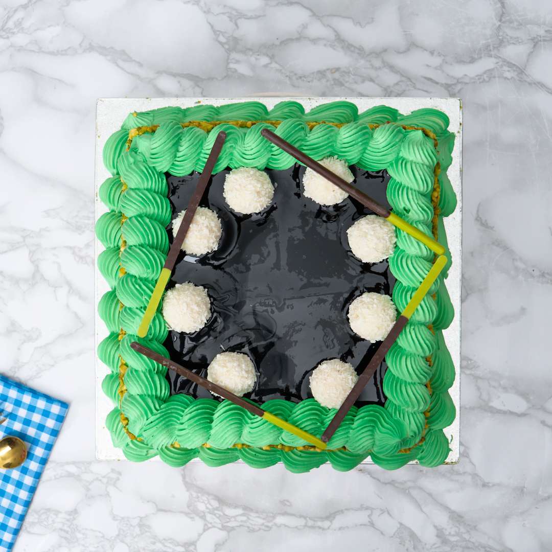 Choco Pistachio Square Cake