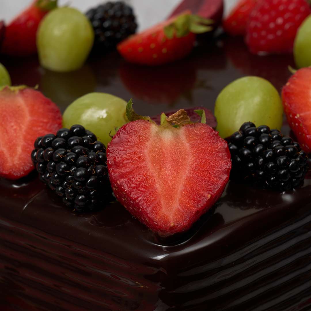 Chocolate Truffle Heart Cake