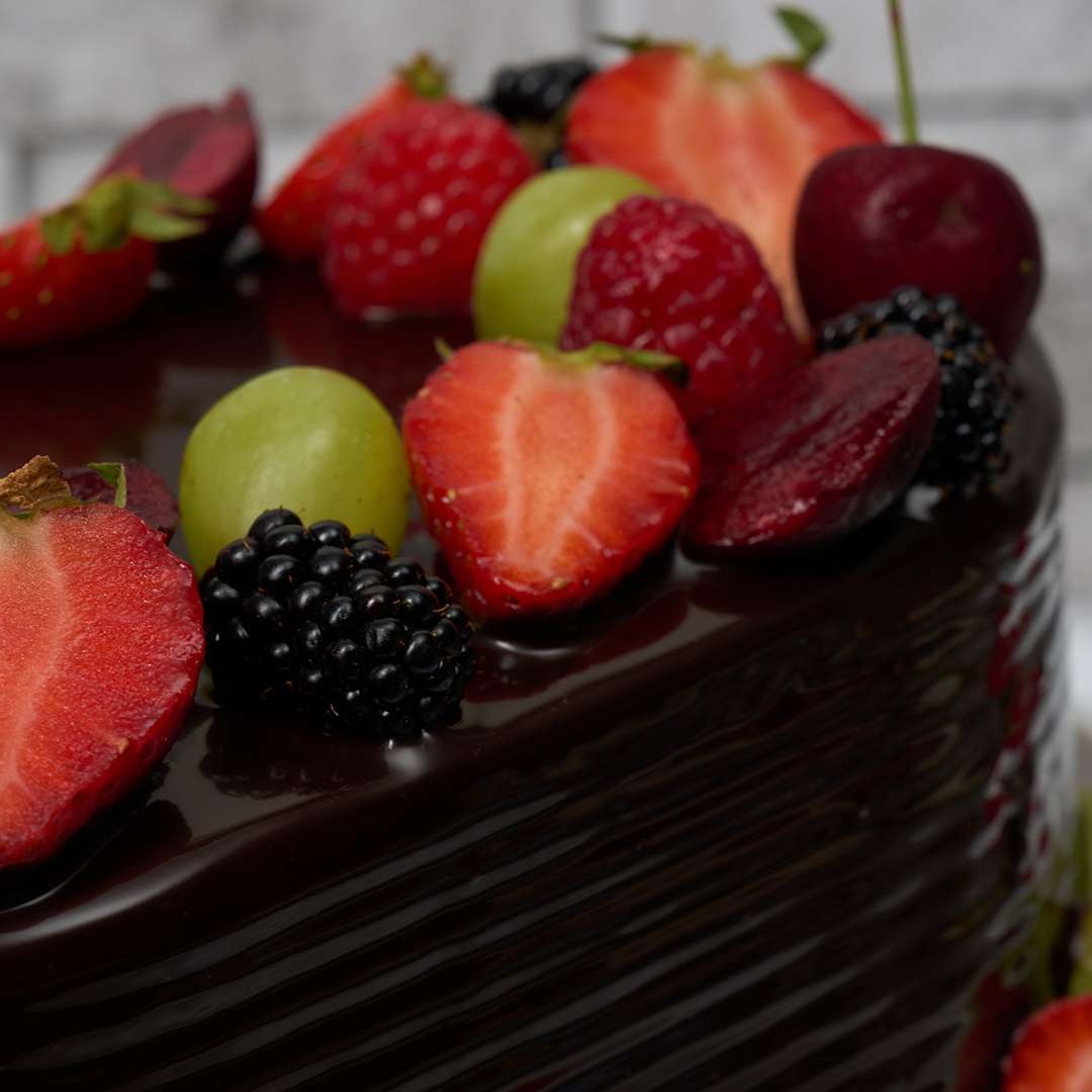 Chocolate Truffle Heart Cake