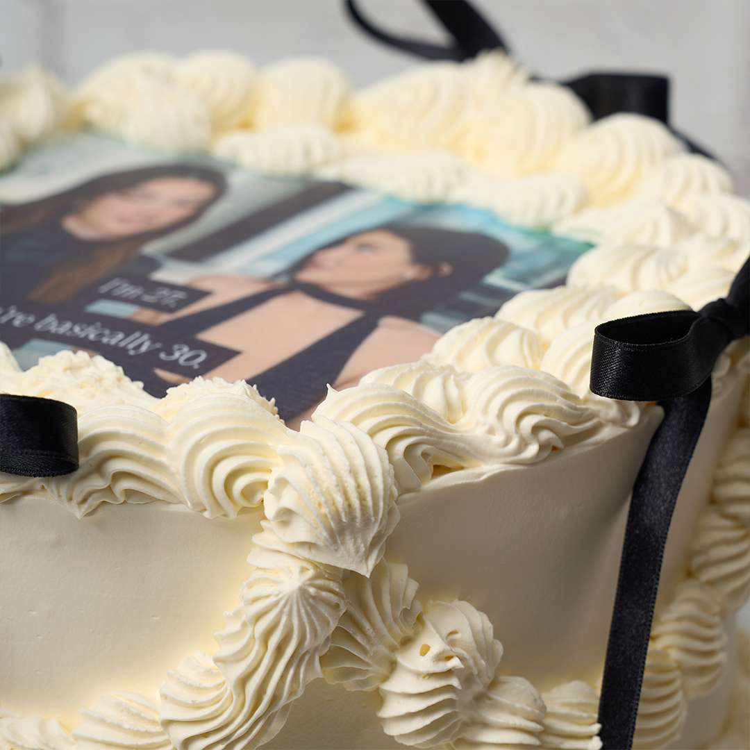 Custom Vintage Photo Cake
