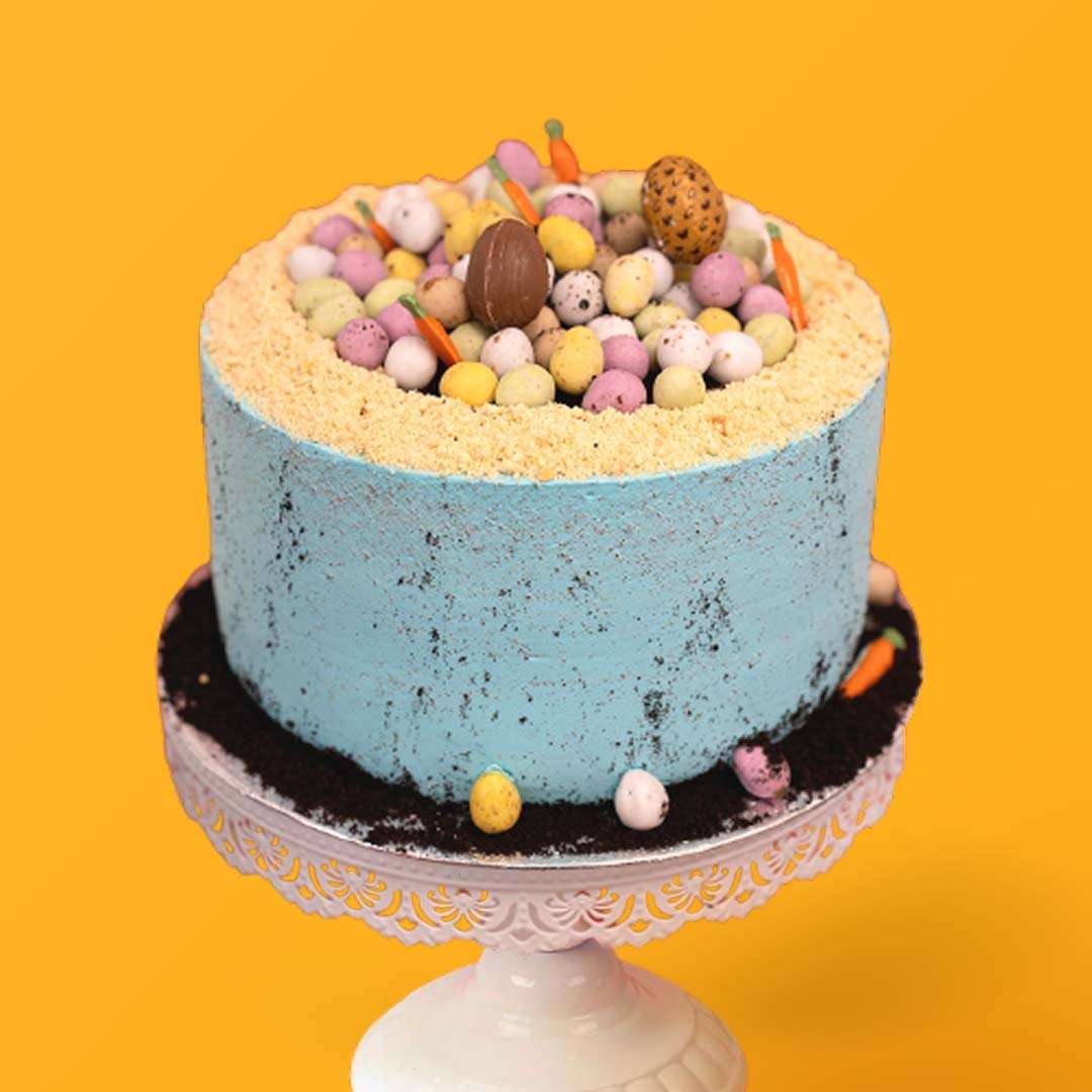 Easter Overloaded Egg Cake