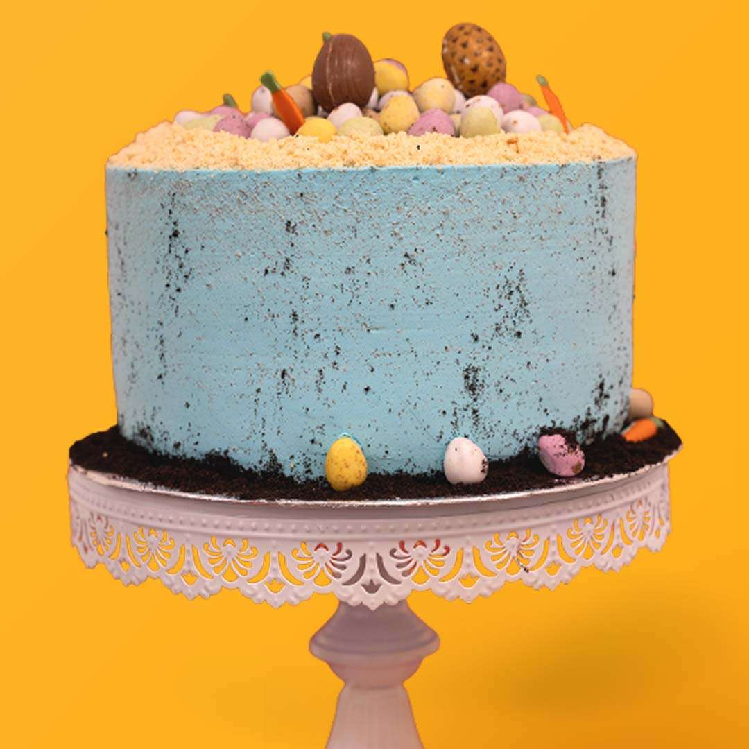 Easter Overloaded Egg Cake