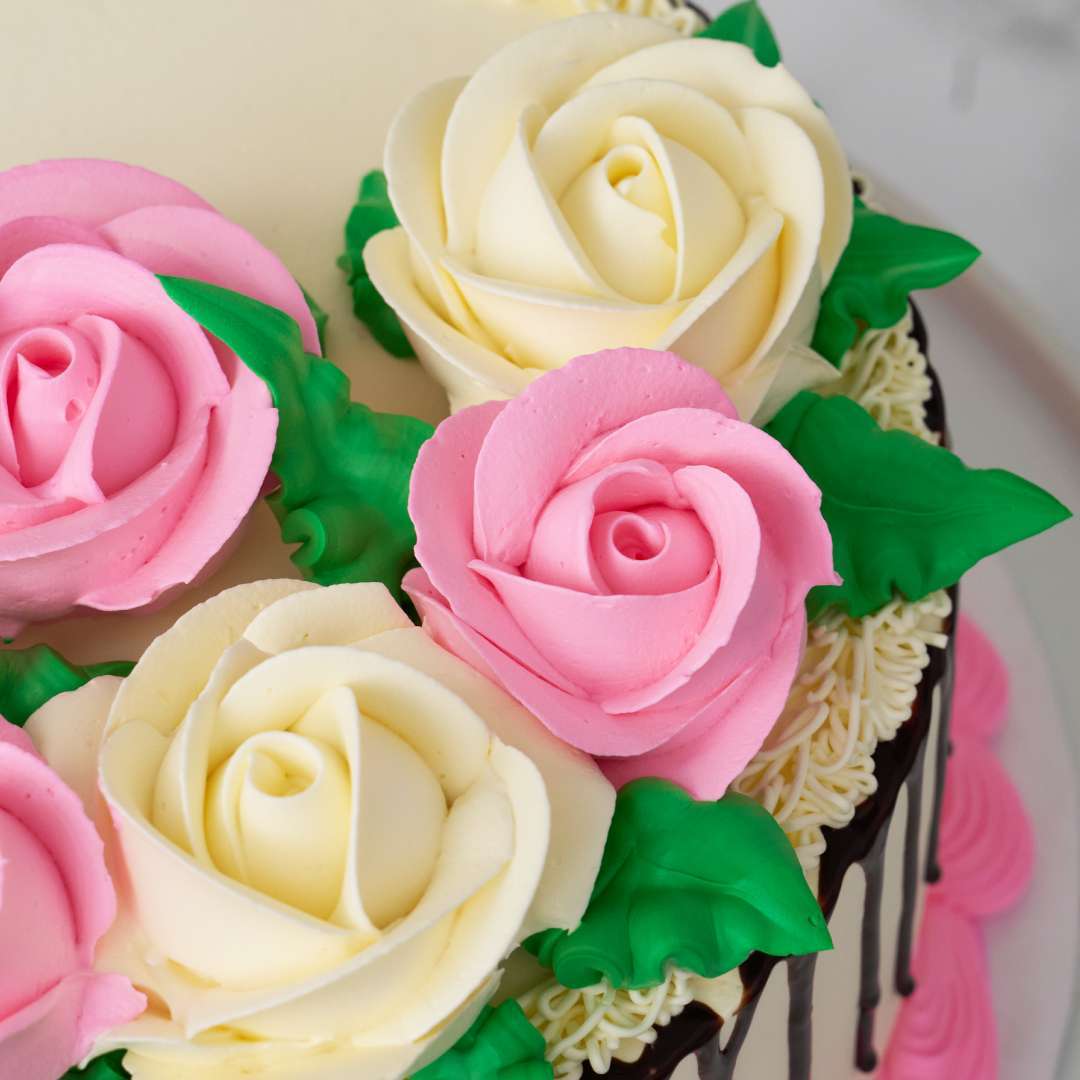 Floral Dripping Cake