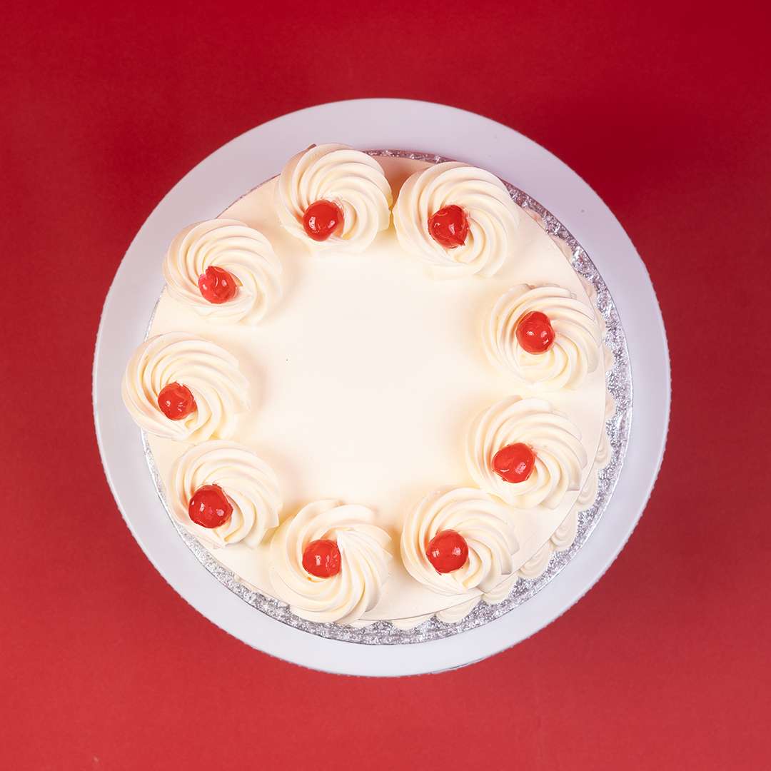 Frosted Cherry Bliss Cake