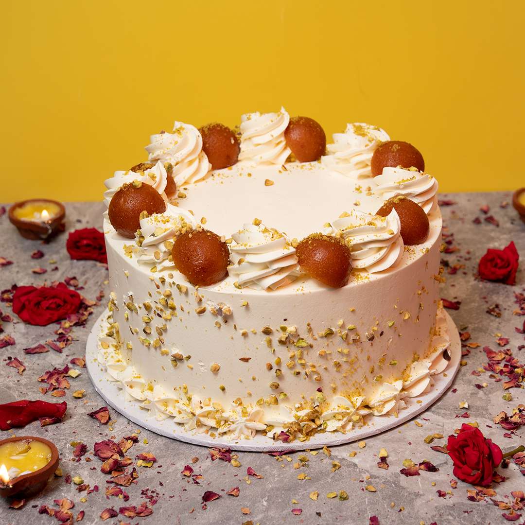 Gulab jamun cake