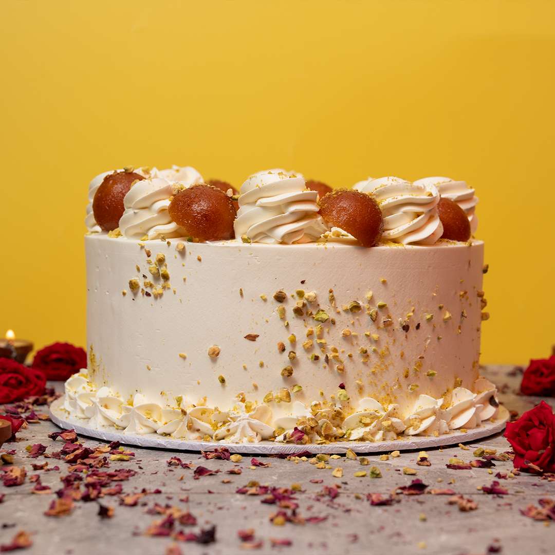 Gulab jamun cake