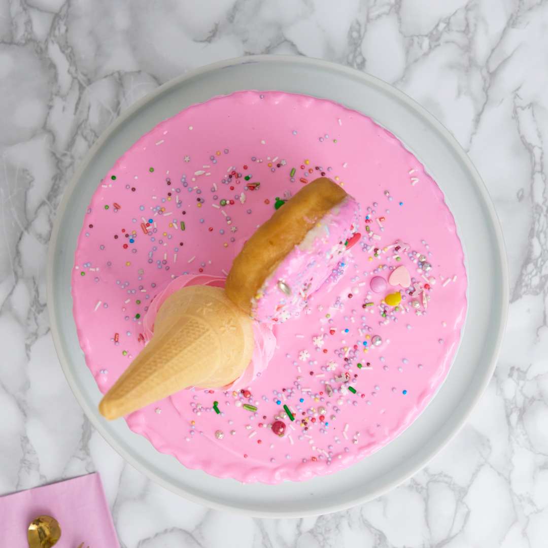 Ice Cream Doughnut Cake