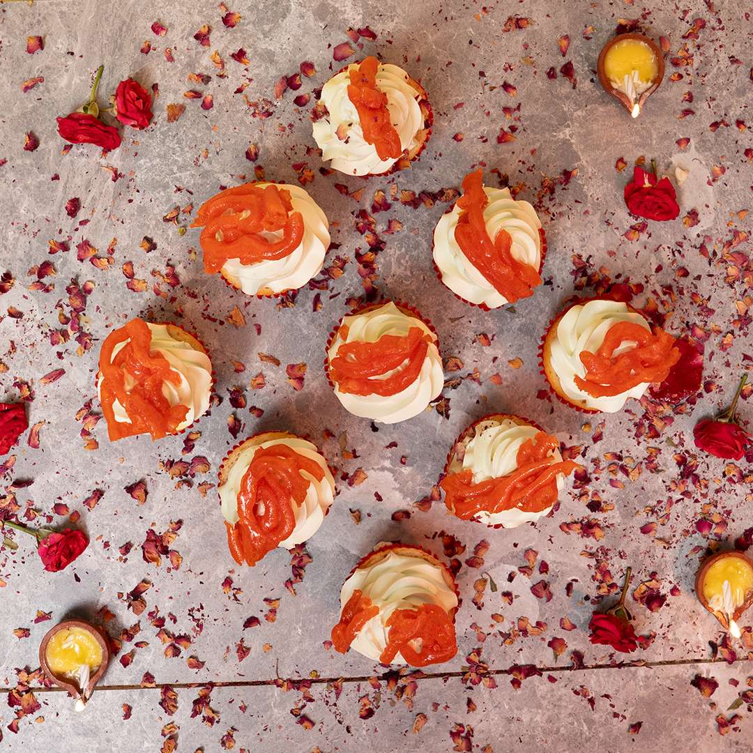 Jalebi cupcakes