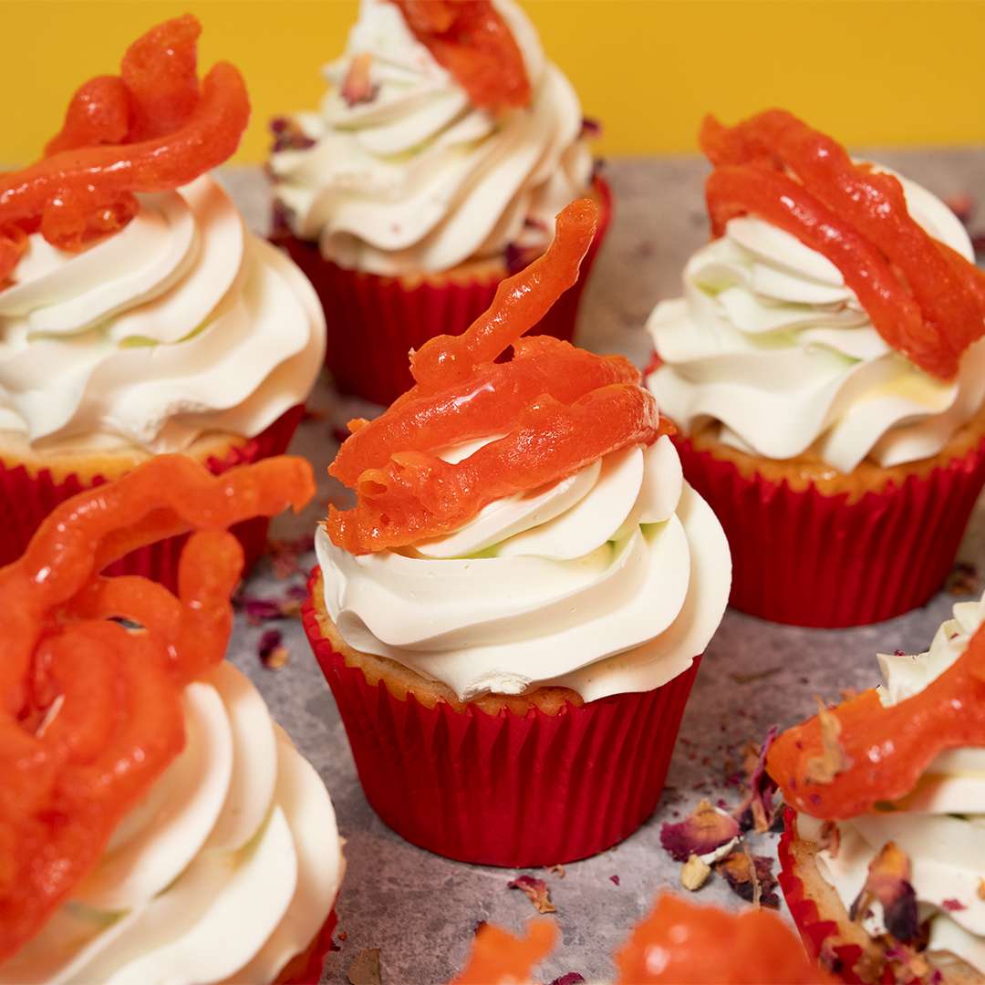 Jalebi cupcakes