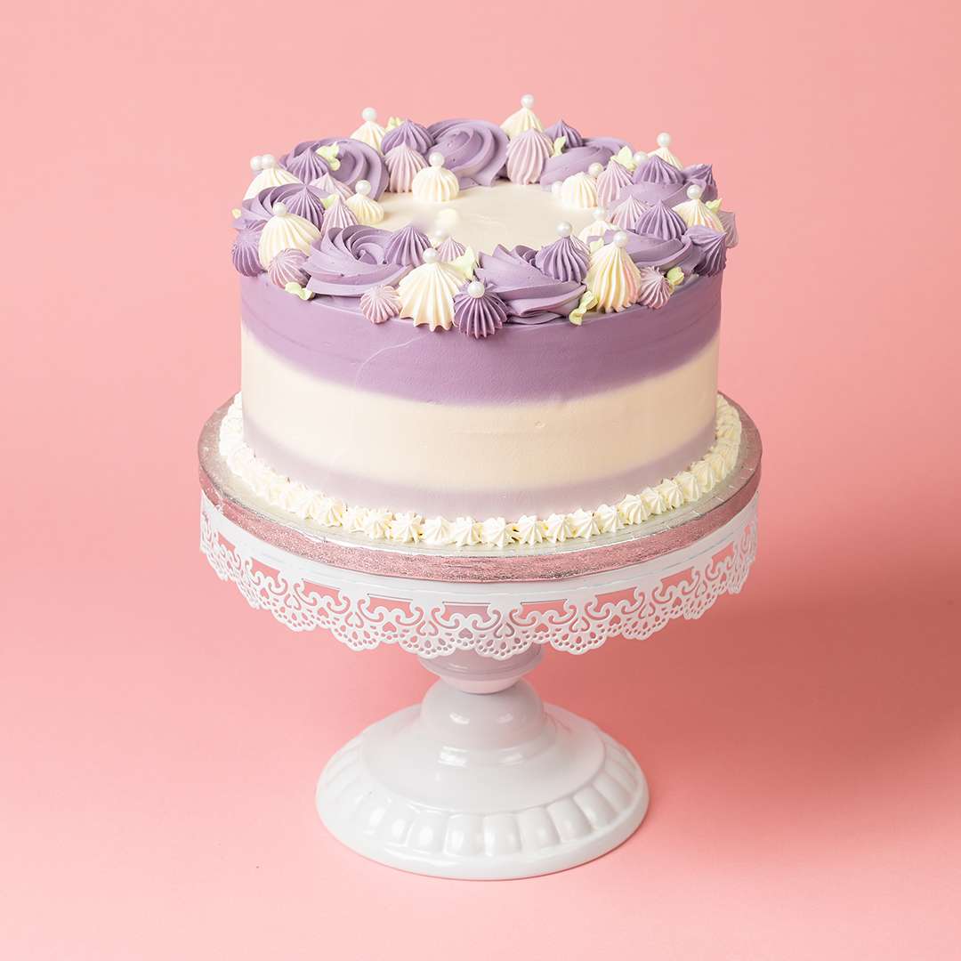 Lilac Floral Cake