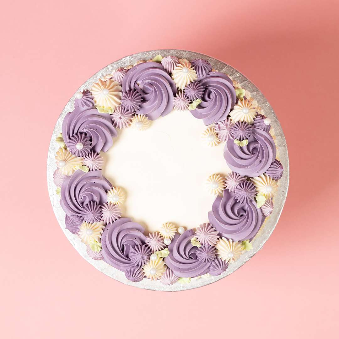 Lilac Floral Cake