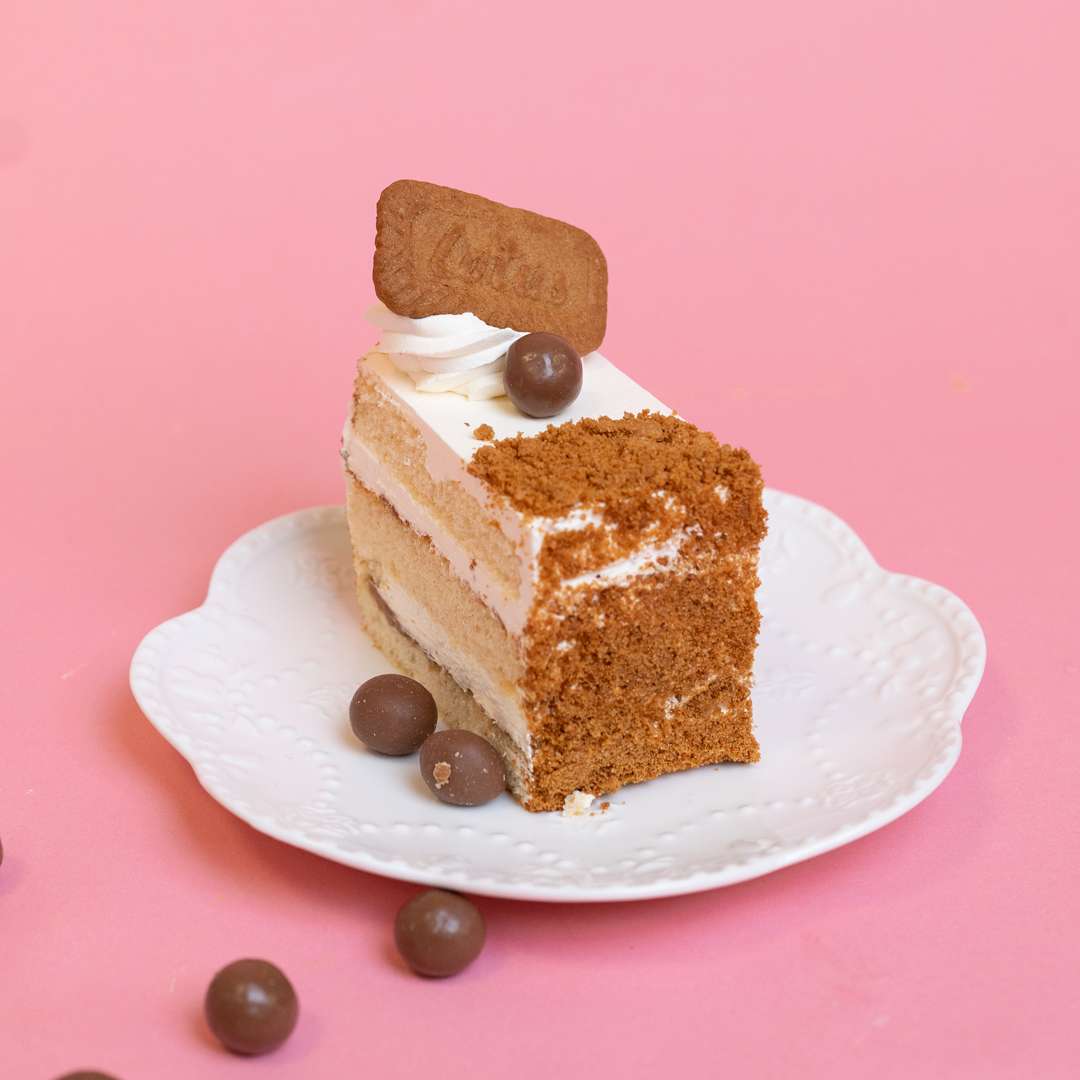 Lotus Biscoff Cake Slice