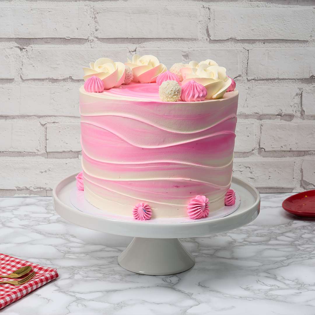 Lovely Pink Tower Cake