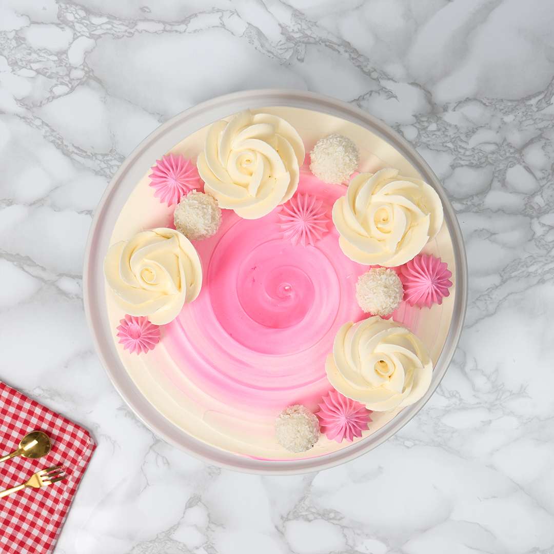 Lovely Pink Tower Cake