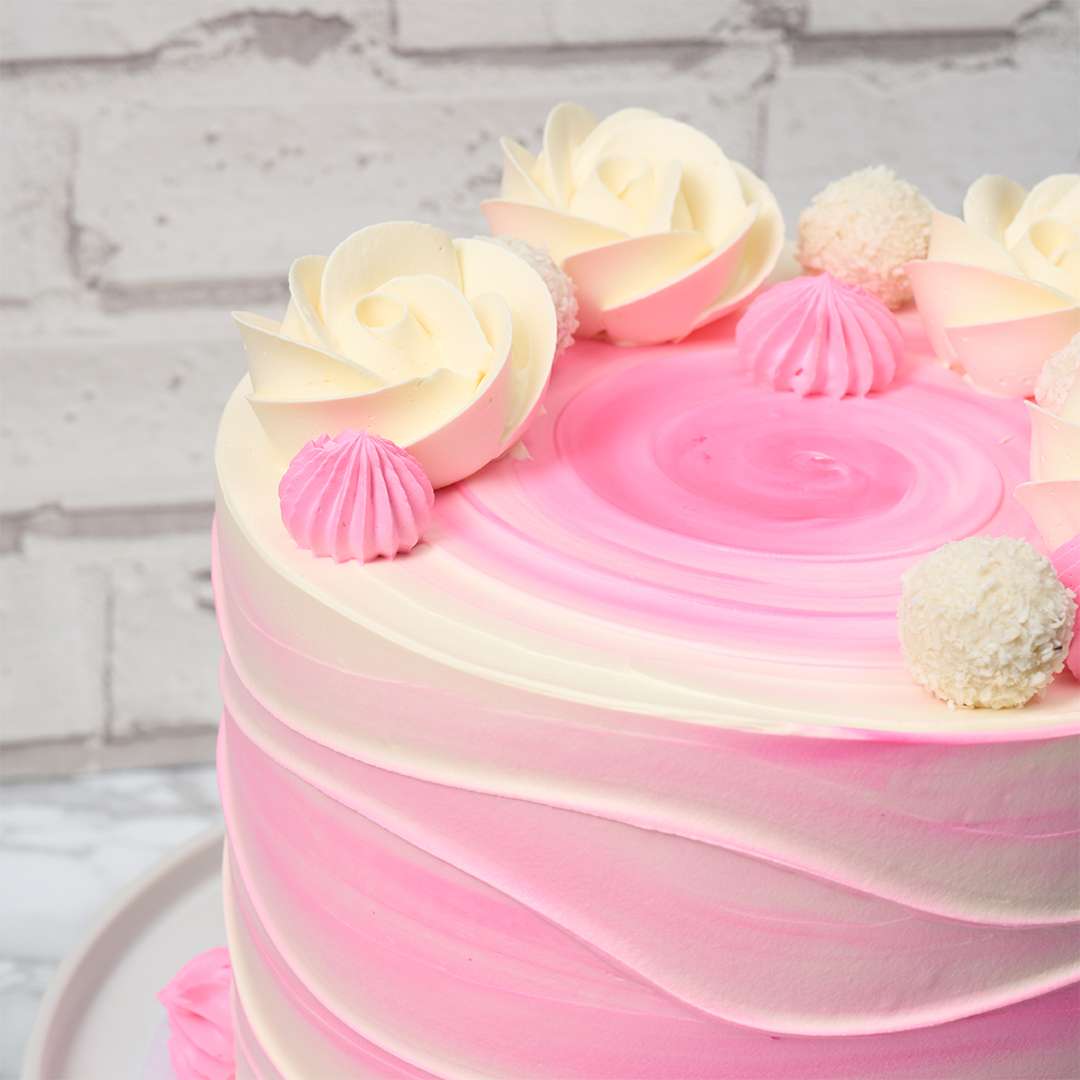 Lovely Pink Tower Cake