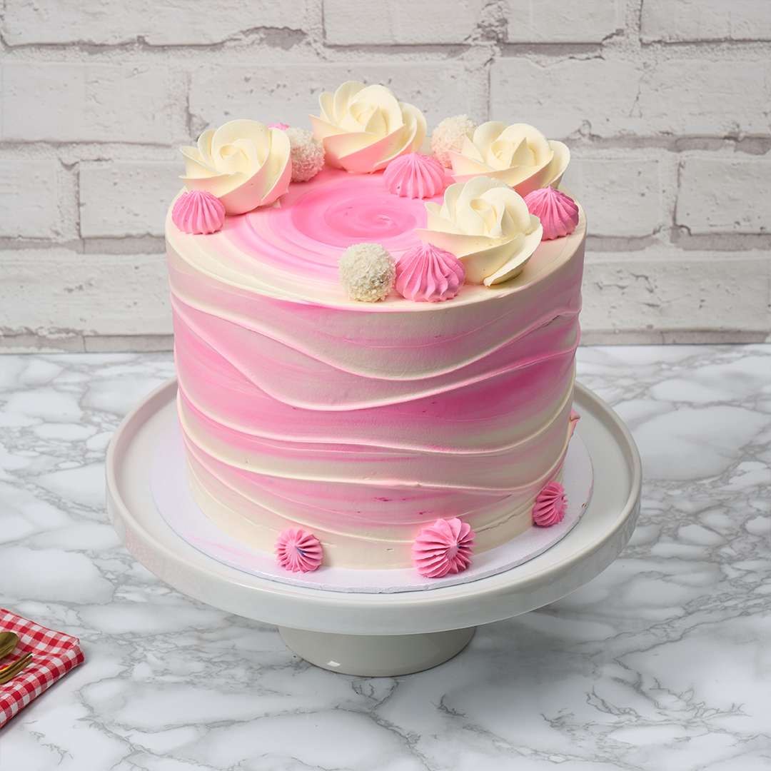 Lovely Pink Tower Cake