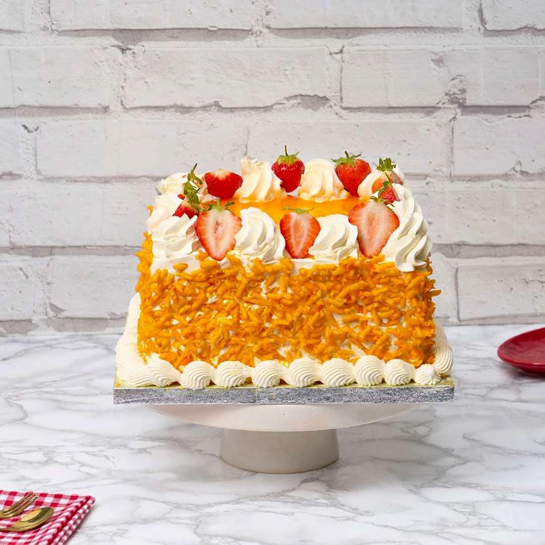 Mango Square Cake
