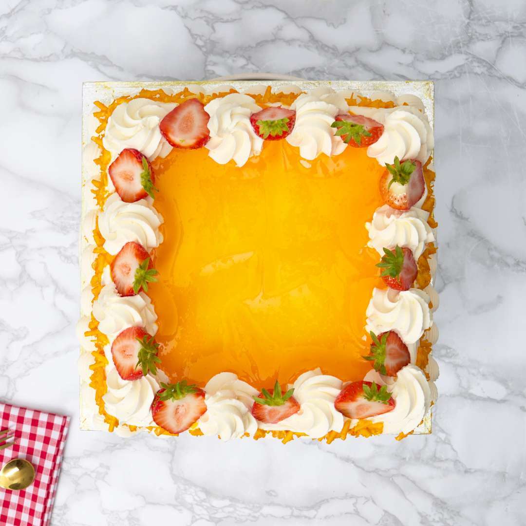 Mango Square Cake