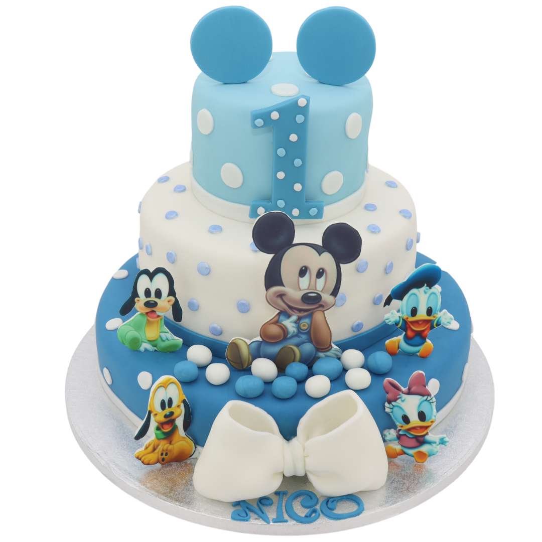 Very Easy Kids' Mickey Mouse Birthday Cake That Anybody Can Make at Home -  YouTube