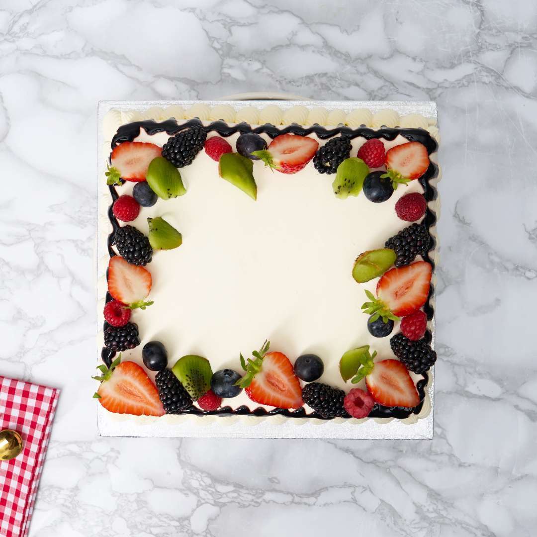 Mixed Fruit Square Cake