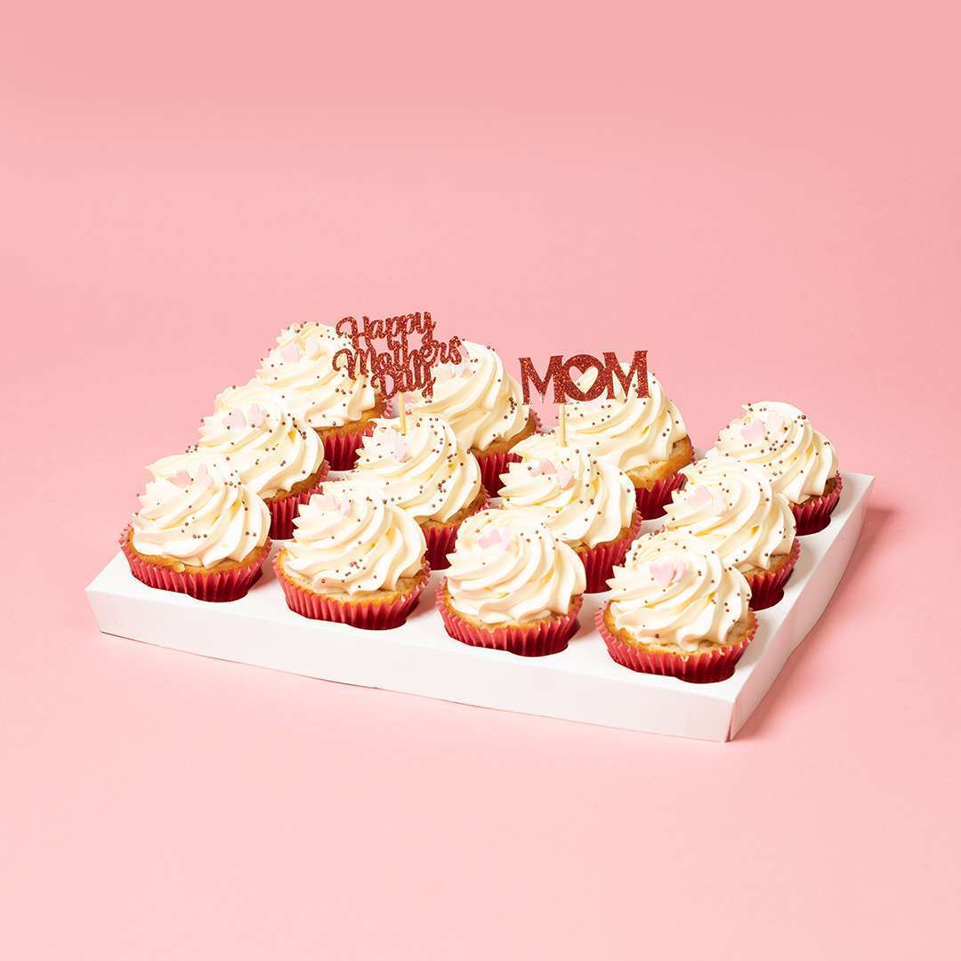 Mother's Day Vanilla Cupcakes