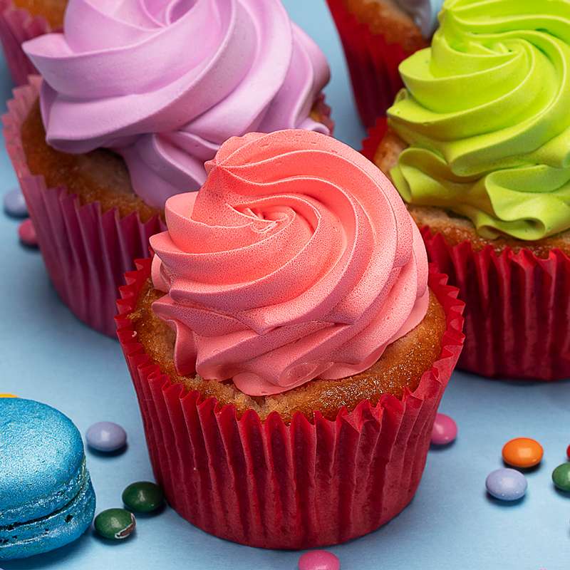 Multi-color Cupcakes