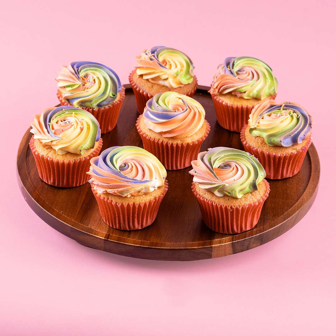Multi Marble Cupcakes