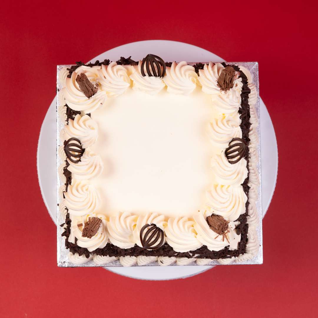 ChocoSnow Symphony Square Cake