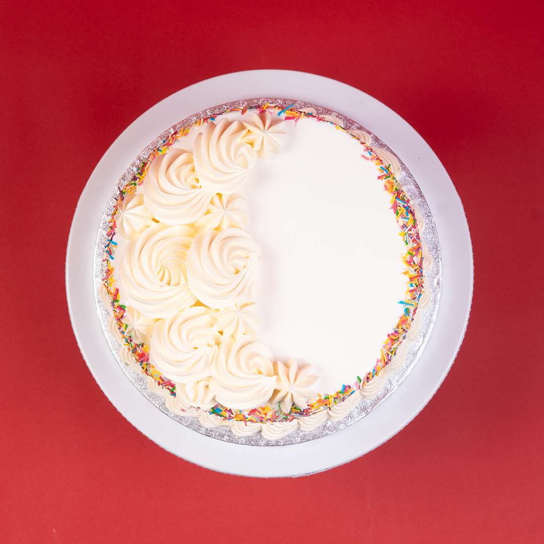 Frosted Rainbow Fantasy Cake