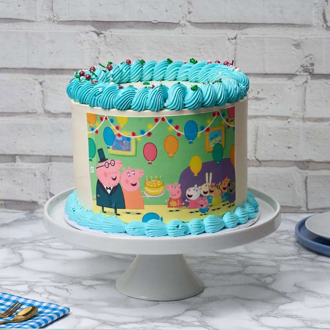 Peppa Pig Photo Cake