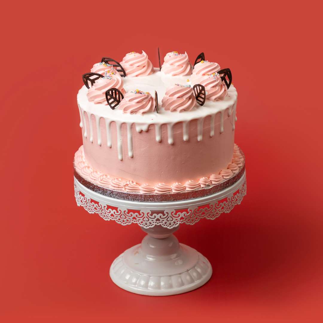 Pink Vanilla Cake