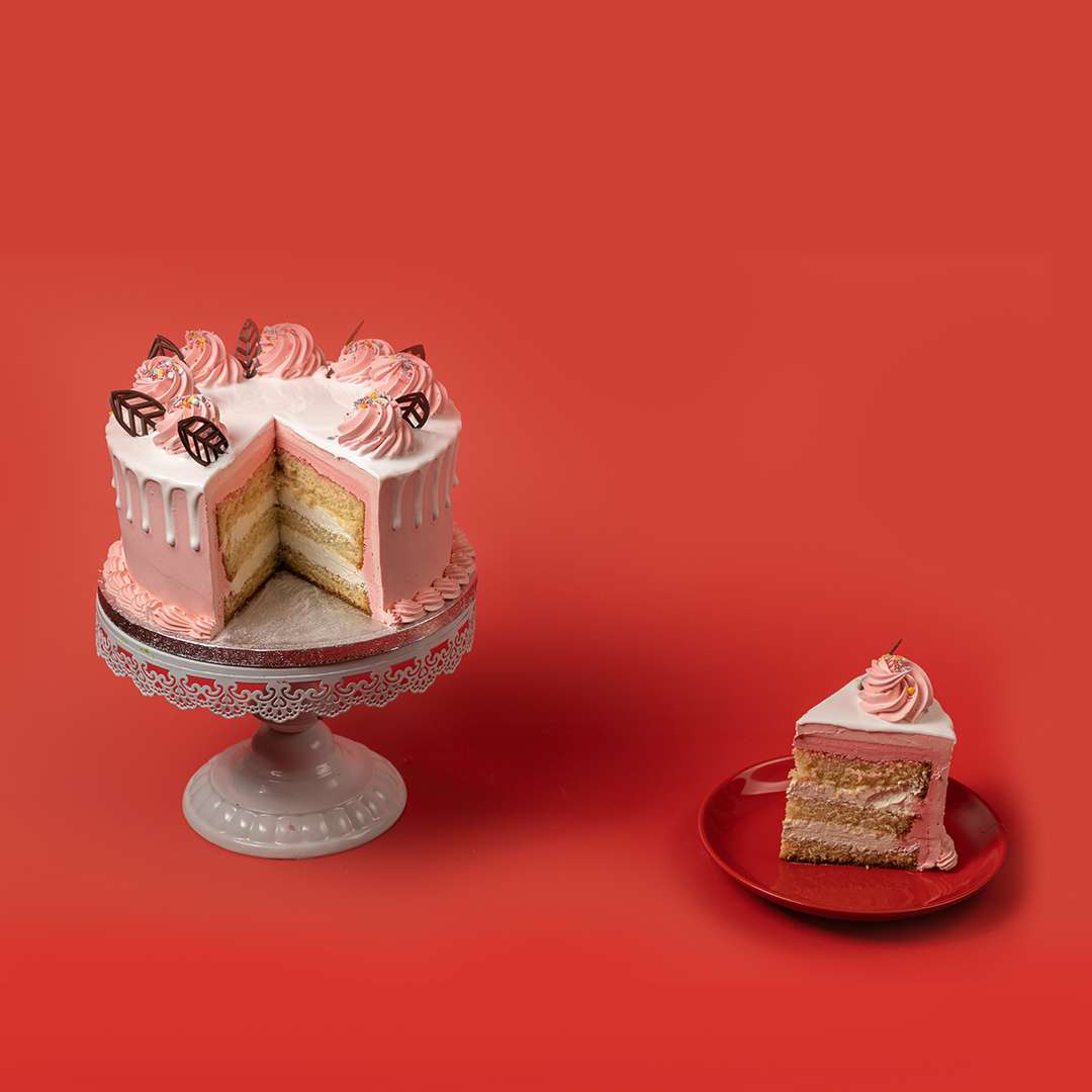 Pink Vanilla Cake