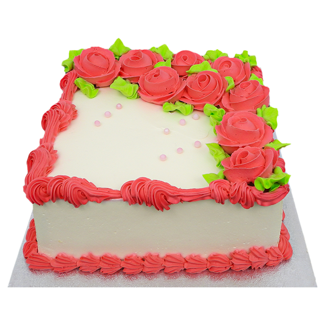 Pinky Rose Cake