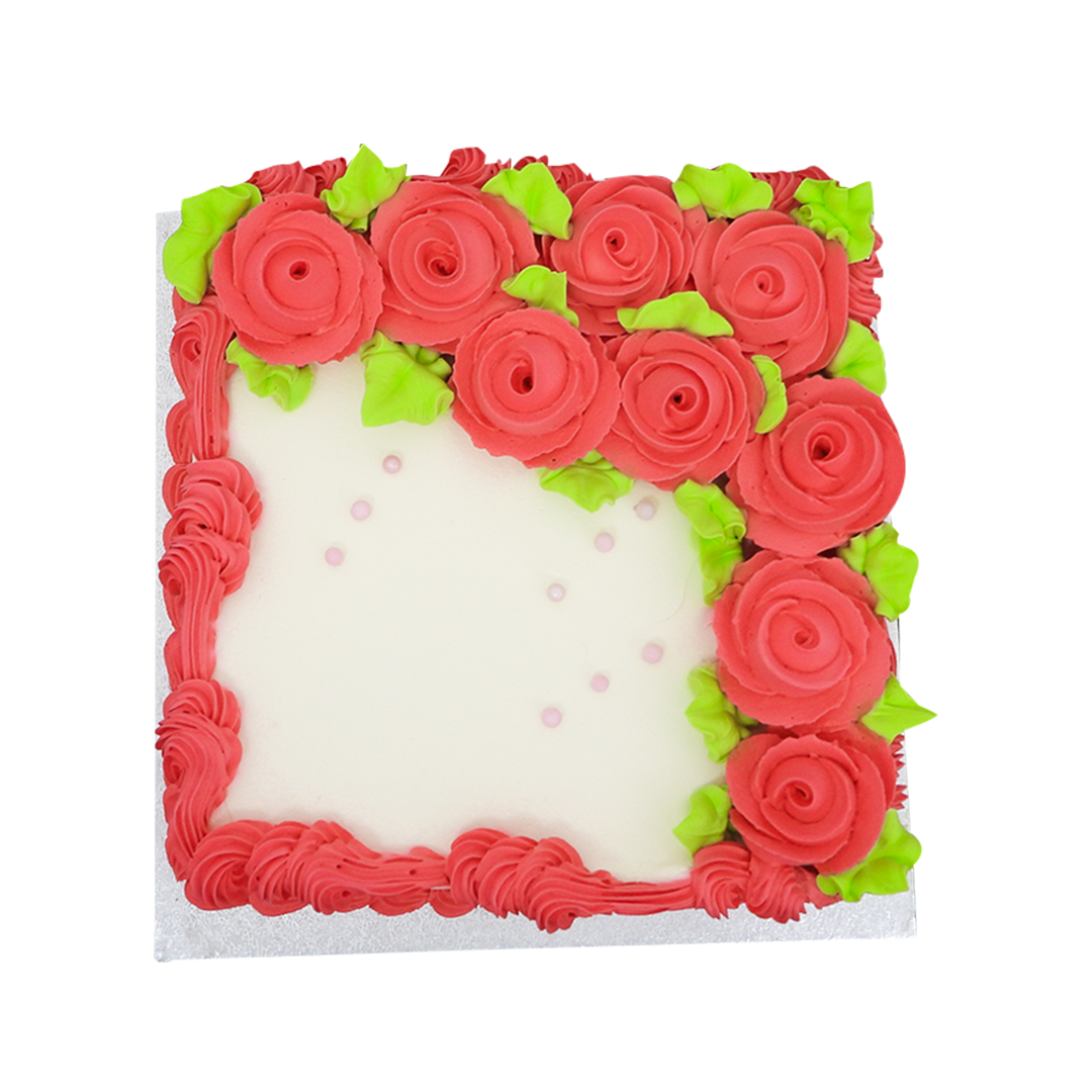 Pinky Rose Cake