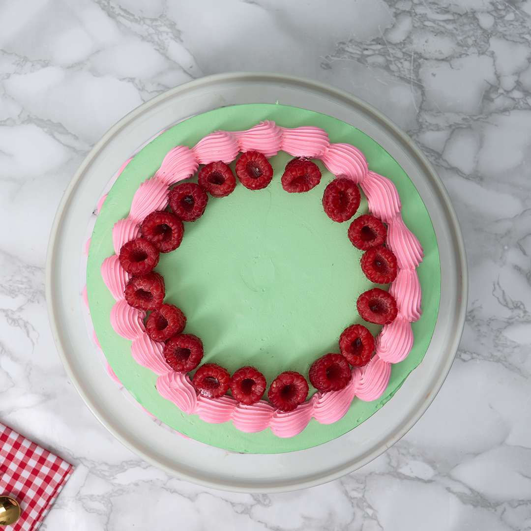 Pistachio Raspberry Cake